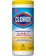 Clorox Disinfecting Wipes, Bleach Free Cleaning Wipes - Crisp Lemon, 35 Count