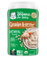 Gerber Baby Cereal - 1st Foods - Grain & Grow - Organic Oatmeal, 8 OZ (227g)