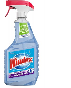 Windex Crystal Rain Ammonia-Free Trigger Spray (680ml) streak-free shine