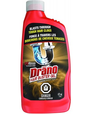 Drano Hair Buster Gel Drain Clog Remover & Cleaner for Shower Sink Drains 473ml