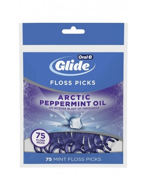 Oral-B Glide Floss Picks Arctic Peppermint Oil 75’s