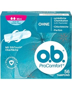 O.B. Pro Comfort Tampons Mini 56’s
