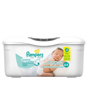 Pampers Wipes Sensitive Tub 64 pack