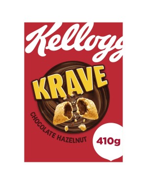 Kellogg's Krave Chocolate Hazelnut Cereal 410g Pack of 6