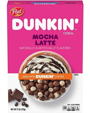Post Dunkin Mocha Latte Cereal 11oz (311g)