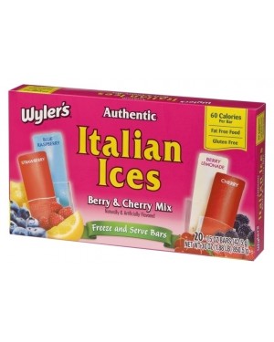 Wyler’s Authentic Italian Ices Berry & Cherry Mix 1.5oz (42.5g) 20’s