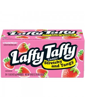 Laffy Taffy Stretchy And Tangy Strawberry 1.5oz (42.5g) Case of 24