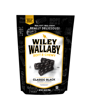 Wiley Wallaby Black Aussie Liquorice 7.05oz (200g)