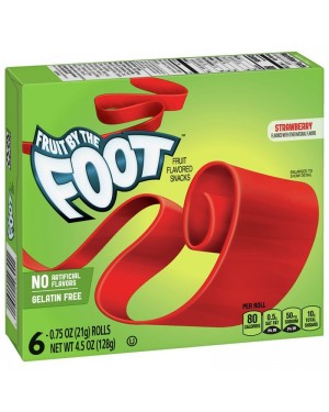 Fruit By The Foot Strawberry 6ct 4.5oz (128g)