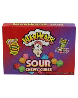 Warheads Theatre Box Chewy Cubes (4oz) 113g