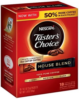 Nescafe Taster's Choice House Blend sticks 18s 1.9oz (54g) 