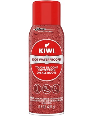 Kiwi Boot Waterproofer Tough Silicone Waterproof Spray for Boots 10.5oz (Pack 1)