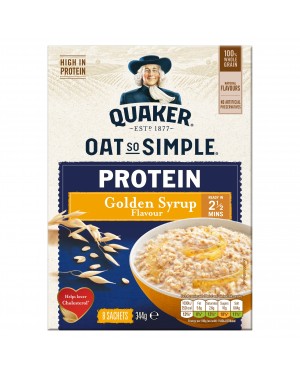 Quaker Oat So Simple Protein Golden Syrup 8 x 43g