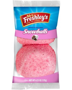 Mrs. Freshley's Pink Snowballs (Twin Pack) 4.25oz (120g) Pack of 8