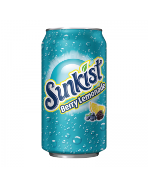 Sunkist Berry Lemonade Soda Pop- 12oz (355ml) Can