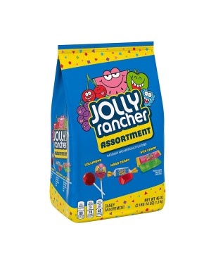 Jolly Rancher Assorted Fruit Flavored Mixed Candy, Bulk Variety Bag 1.3kg