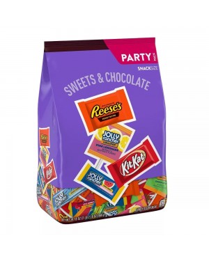 Hershey's Party Mix Pack - Jolly Rancher, Kit Kat and Reese's Assorted Flavored Snack Size