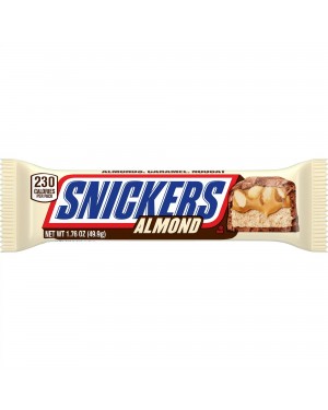 Snickers Candy Almond Milk Chocolate Bar 1.76oz (49.9g)