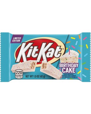 KIT KAT Birthday Cake Creme with Sprinkles Wafer Bar (42g) Pack of 24