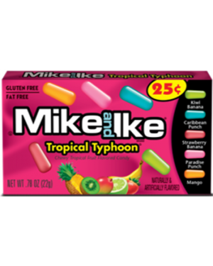 Mike & Ike Priced Tropical Typhoon 0.78oz (22g) x 24