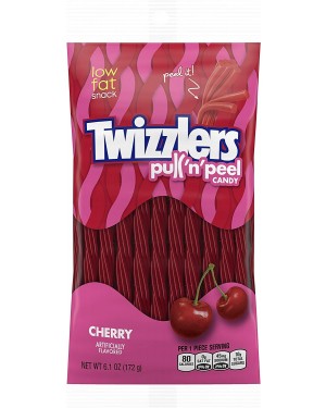 Twizzlers Cherry Pull n' Peel Peg Bag 6.1oz (172g)