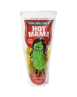 Van Holten Hot Mama King Size Hot & Spicy Pickle in a Pouch 7oz 