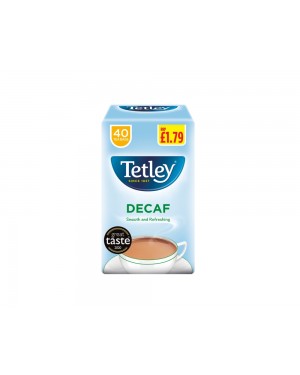 Tetley Tea Bags Decaff 40's PM £1.79
