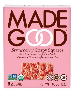 MadeGood Crispy Squares Strawberry 0.77oz 6s