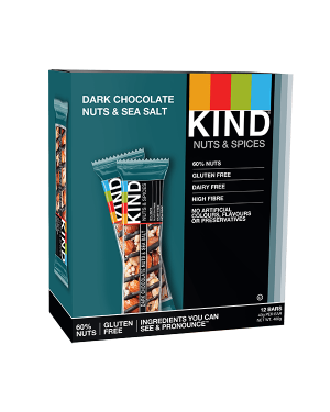 Kind Bar Dark Chocolate Nuts and Sea Salt 12x40g